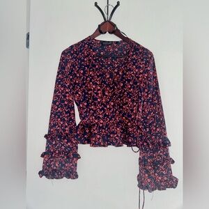 The Fifth Label Satin Wrap Top